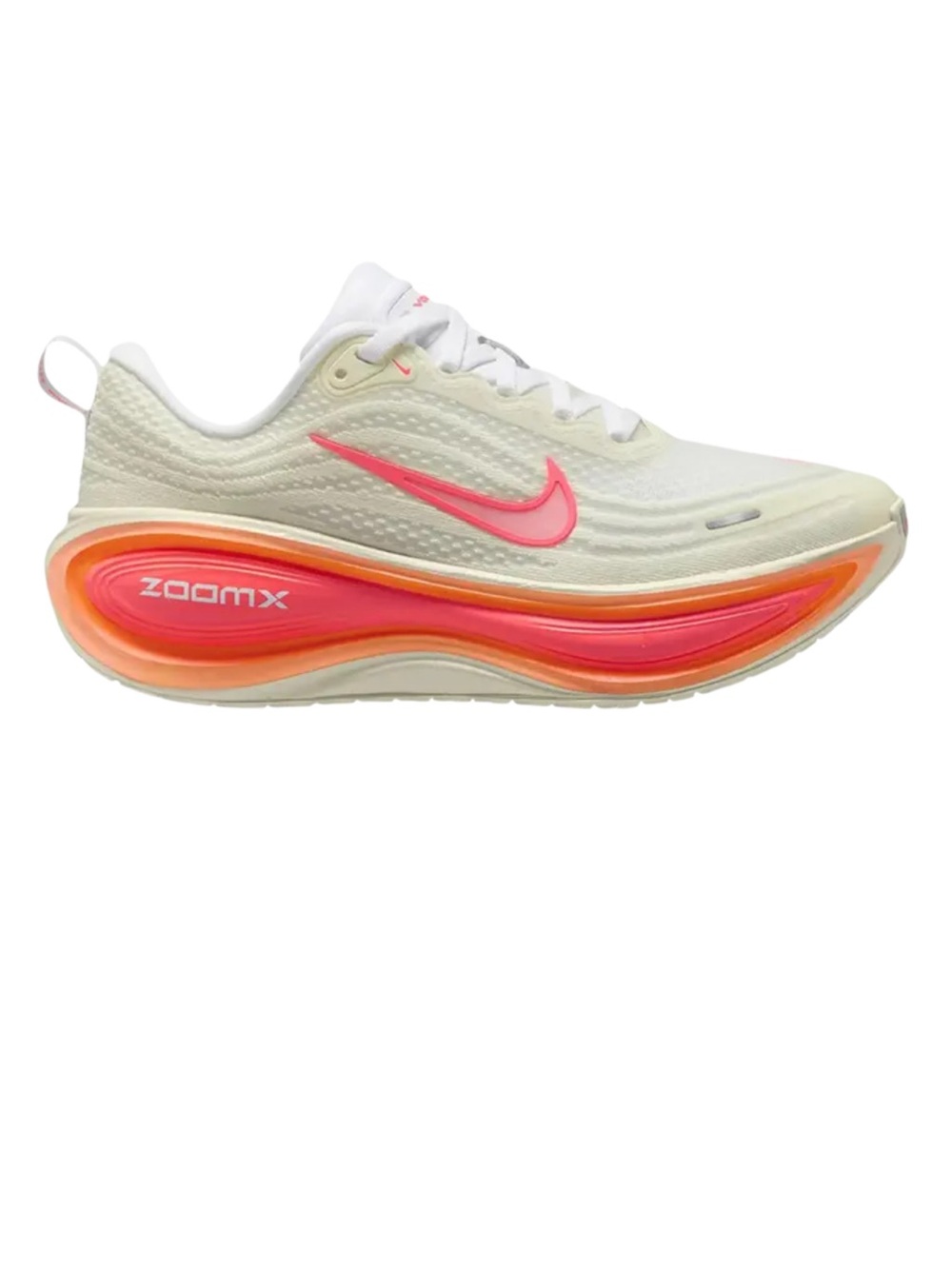 Nike Women’s Vomero Plus Sail Off White with Pink and Orange Accents